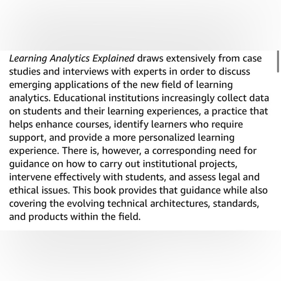 Niall Sclater
Learning Analytics Explained - Picture 6 of 9